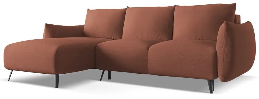 Rózsaszín sarokkanapé (bal oldali) Malie – Makamii