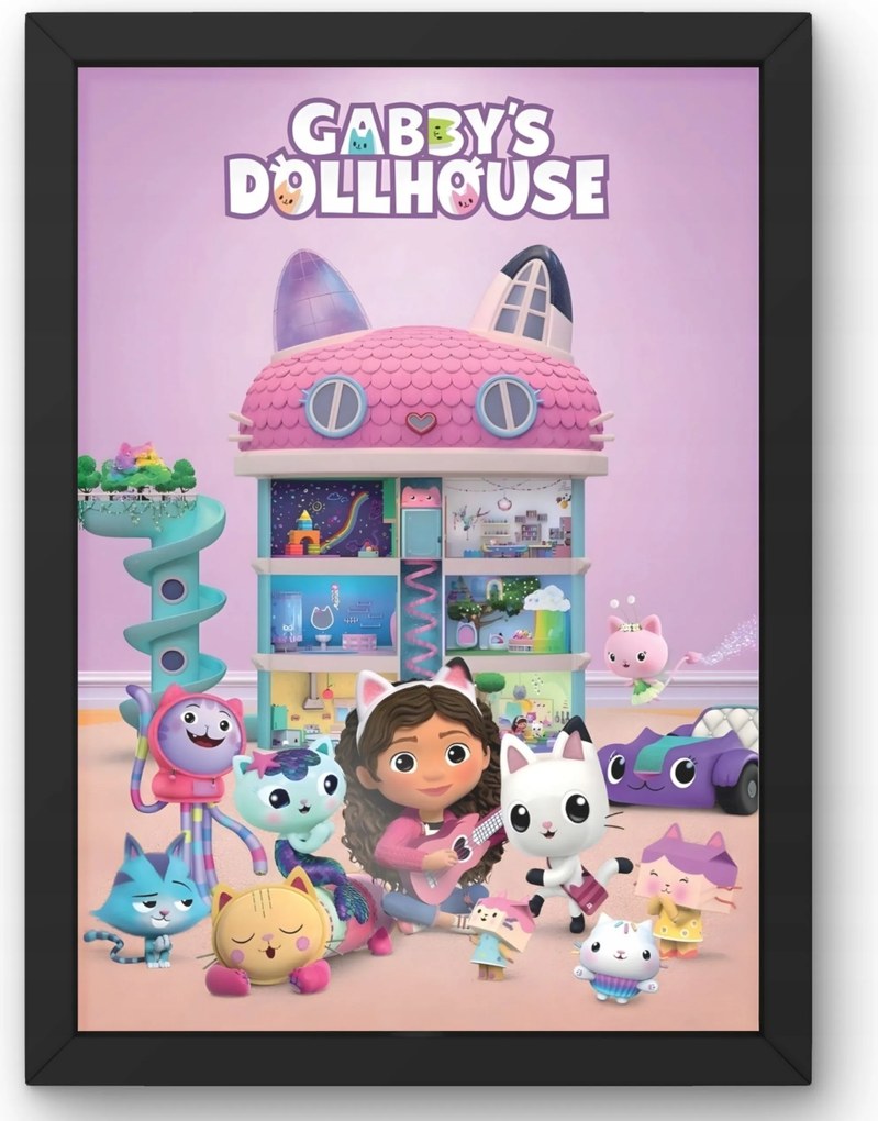 Poszter a gyerekszobába Macskaház Gabi