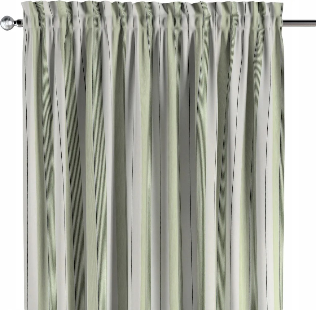 Csatornafüggöny frufruval 1 db 130x245cm fehér