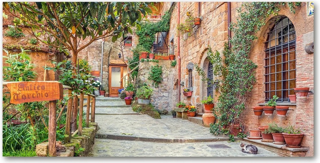 Fotótapéta üvegfalra Olasz utcák 140x70