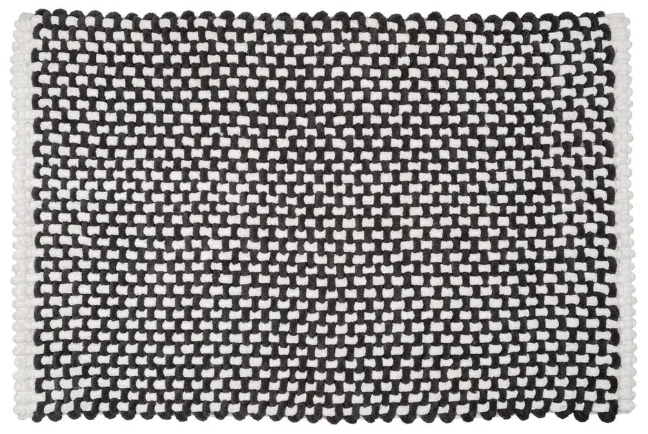 Fekete-fehér textil fürdőszobai kilépő 50x80 cm Covelo – Wenko