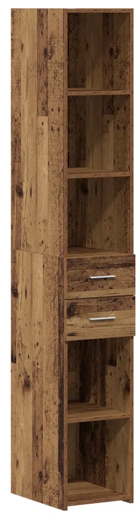 Magas szekrény Régi fa 30x42,5x185 cm Mérnöki fa