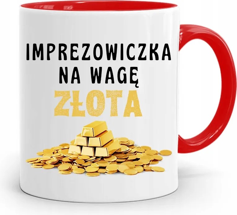 Bulizóknak Party Bögre Piros, fényképes nyomattal