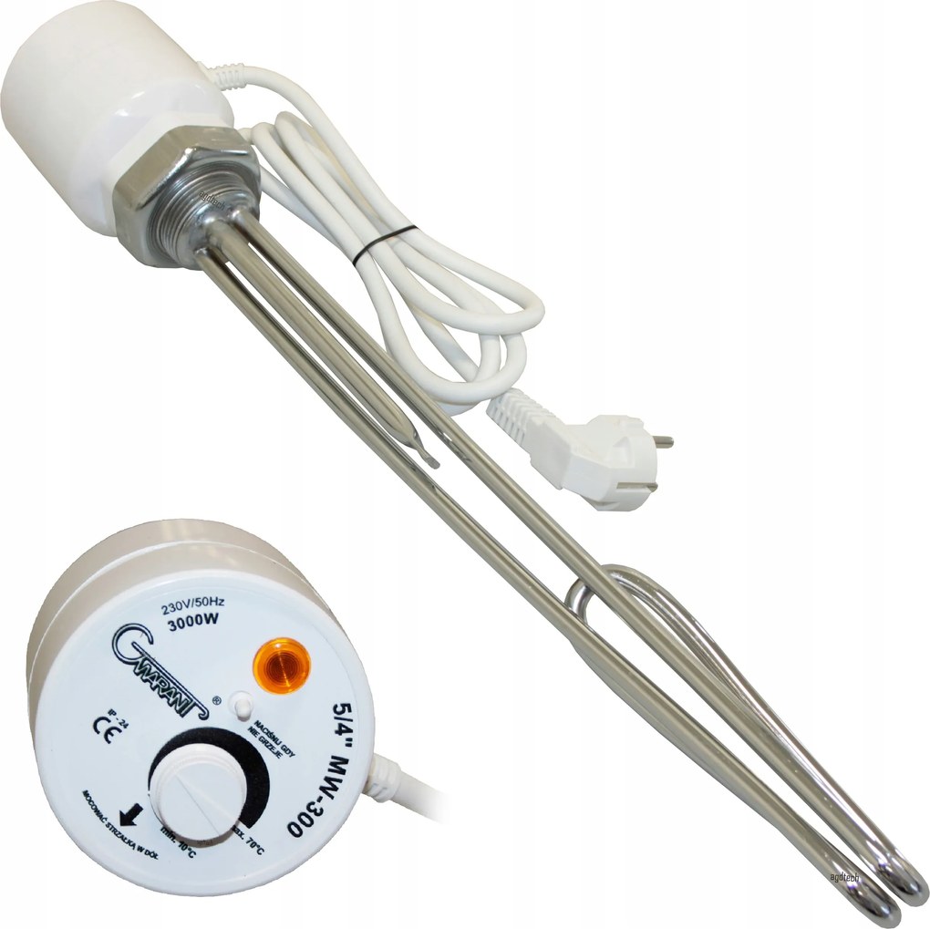 Bojler fűtőtest termosztáttal 3kW 3000W 5/4