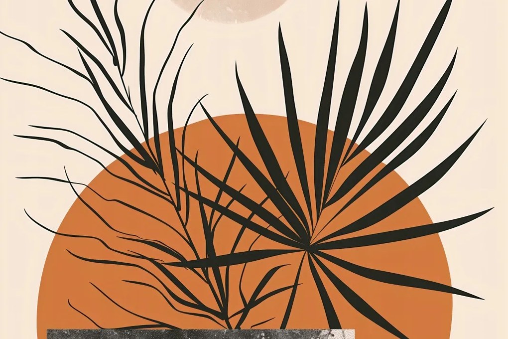 Poszter 45x30cm Pálmafás Nyugat