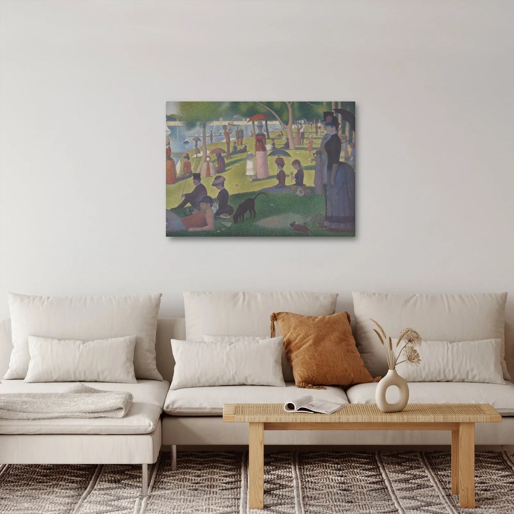 Kép - Georges Seurat, A Sunday on La Grande Jatte, reprodukciók (70x50 cm)