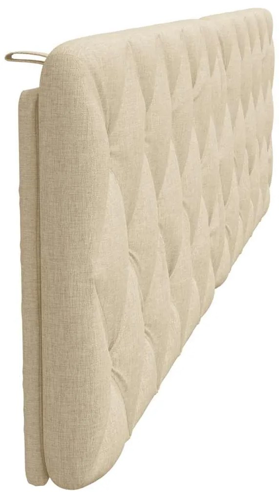 krémszínű szövet fejtámla párna 200 cm