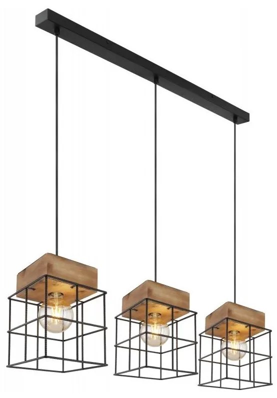 Globo 15530-3H - Csillár zsinóron MERRIL 3xE27/60W/230V