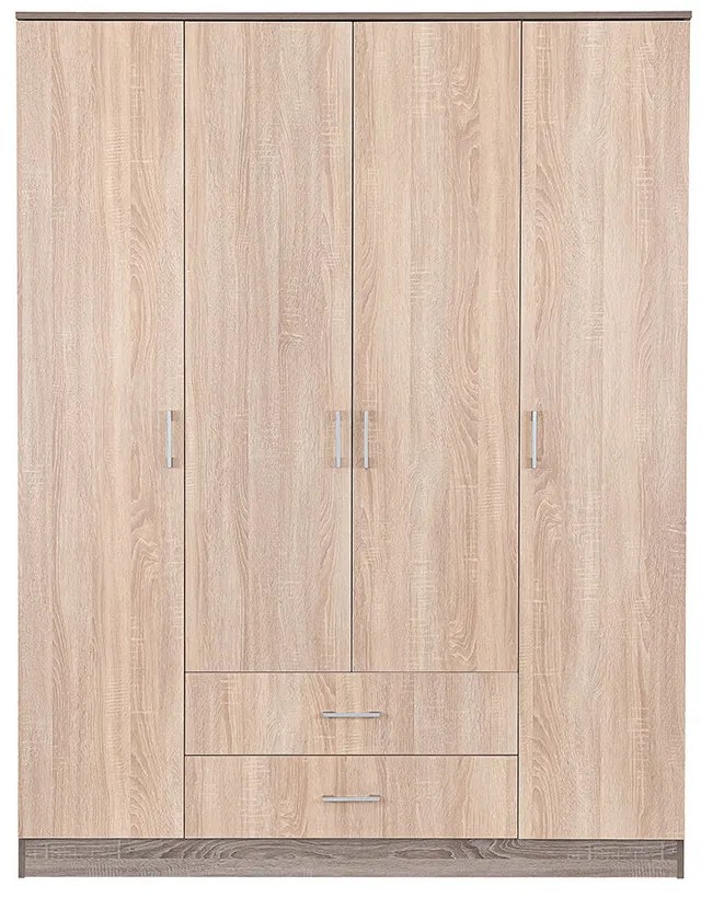 Miami gardróbszekrény 160x205 cm sonoma tölgy-yorki tölgy