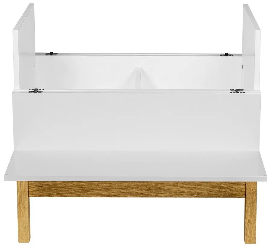 Grande fehér-natúr színű bortartó szekrény 75x70 cm - Woodman