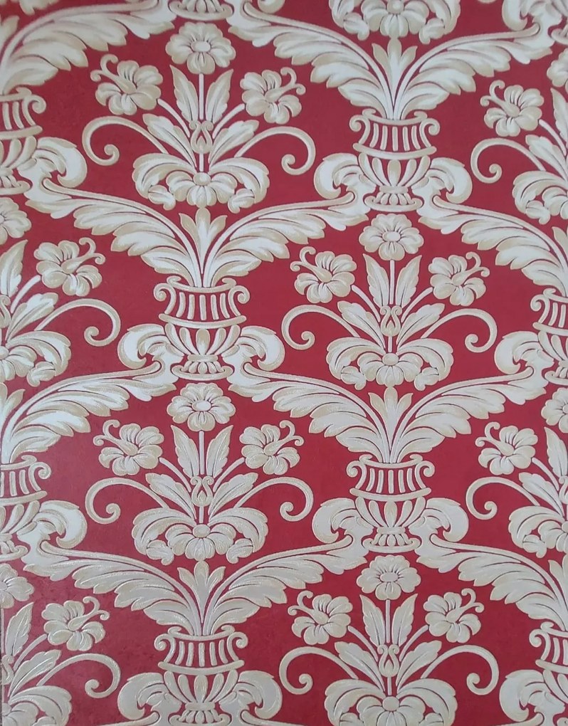 Fali tapéta dísz piros alapon 2259-50