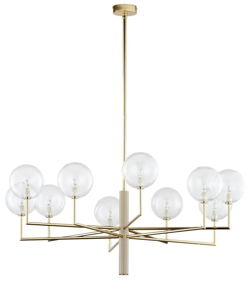 Jupiter 1976 - Csillár rúdon FEME 10xG9/10W/230V arany