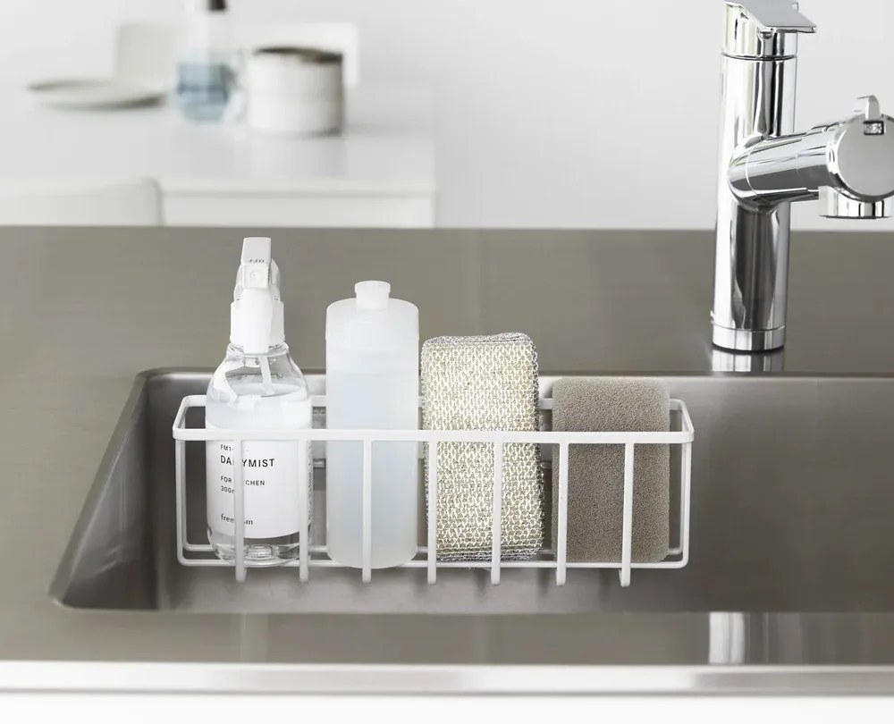 Fehér öntapadós fém mosogatóeszköz tartó Film Hook – YAMAZAKI