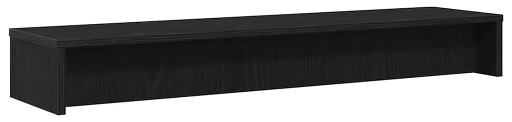 fekete tölgy színű szerelt fa monitorállvány 100 x 24 x 13 cm