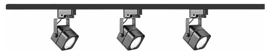 Spotlámpa sínrendszerrel VIENNA 3xGU10/10W/230V fekete