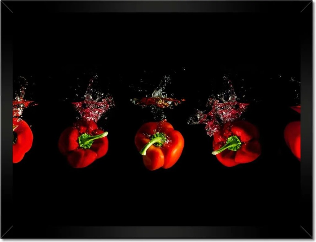Poszterek keretben 40x30 Piros paprika