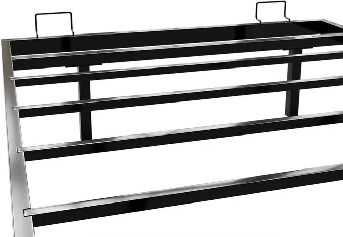 LED világítású egyszemélyes fém ágy 90x200 cm