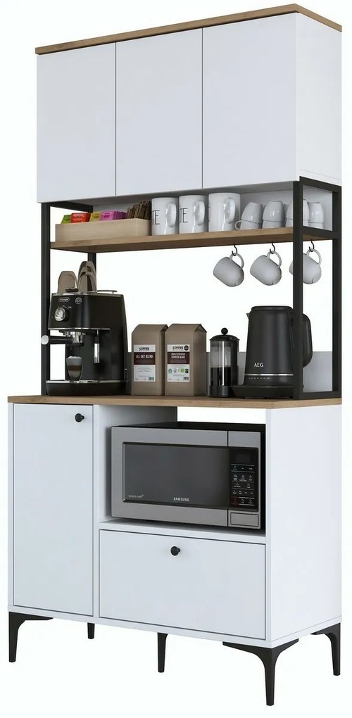 Jesy Walnut and White szekrény