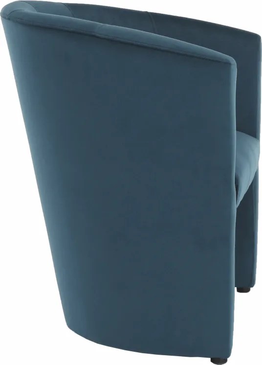 Klub fotel, kék anyag, CUBA