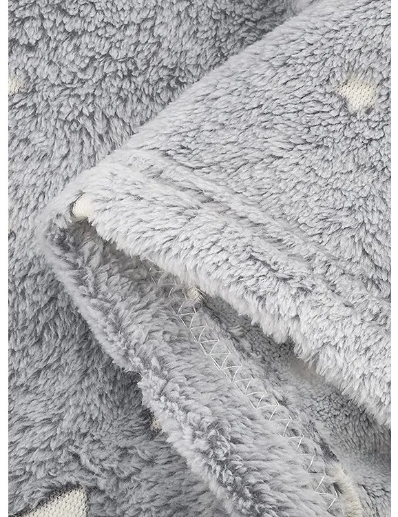 Világító takaró ujjakkal - szürke