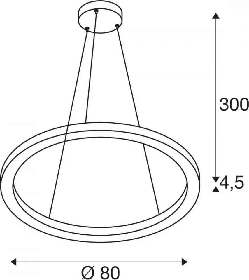SLV 1004764 ONE Modern Led Függesztett Lámpa LED IP20