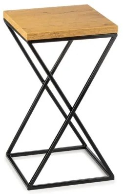 LOFT virágtartó állvány 40x24 cm fekete/barna