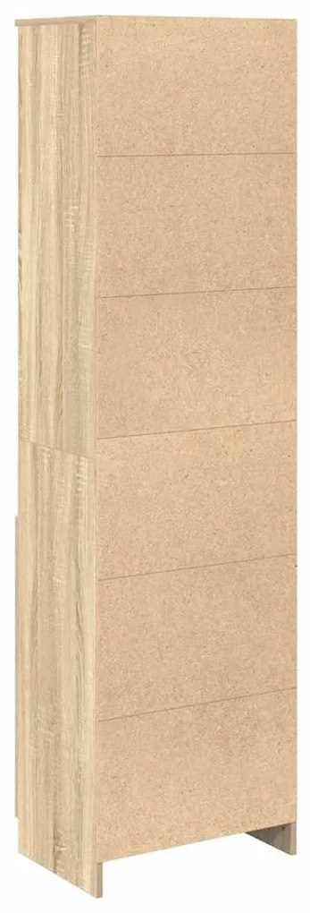sonoma tölgy szerelt fa magasszekrény 50x35x180 cm