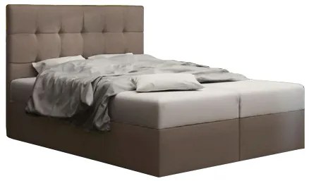 Franciaágy  Boxspring 160 cm Duel 2 (barna) (matraccal és tárolóhellyel). 1046453
