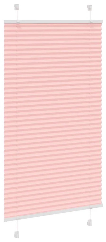 pliszírozott redőny rózsaszín 75x150 cm szövetszélesség 74,4 cm