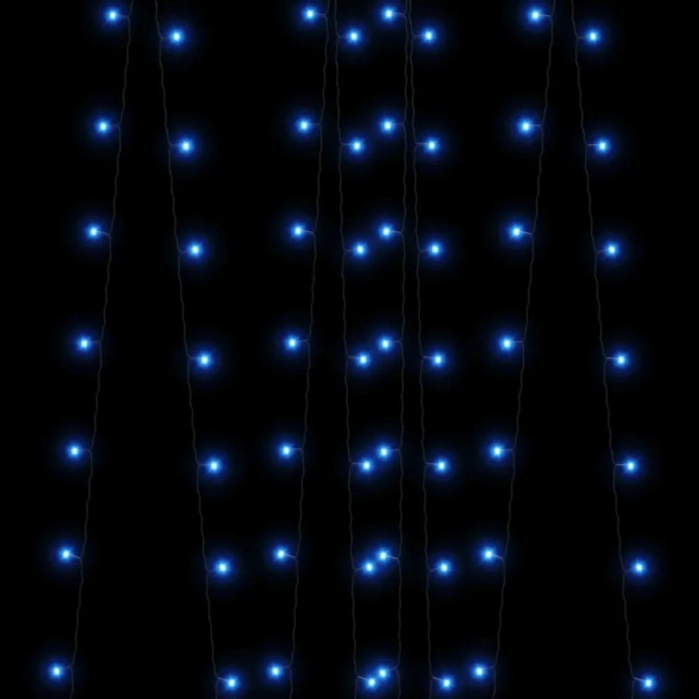 2 db 2x200 LED-es kék bel-/kültéri napelemes fényfüzér