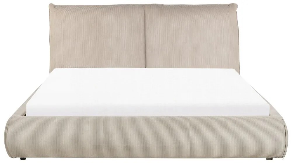 Franciaágy 160 cm Vetiver (szürkésbézs) (ágyráccsal). 1076467