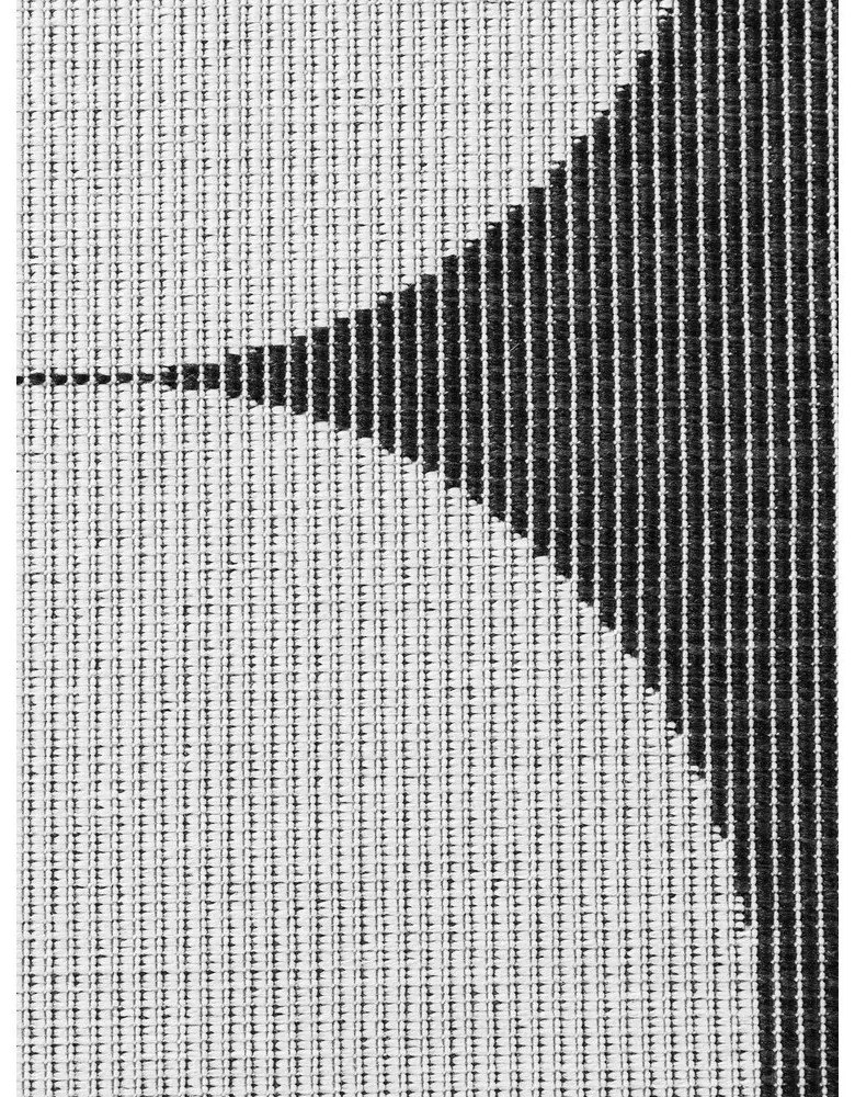 Fekete-fehér kültéri-beltéri futószőnyeg 80x250 cm Duet Bowen – NORTHRUGS