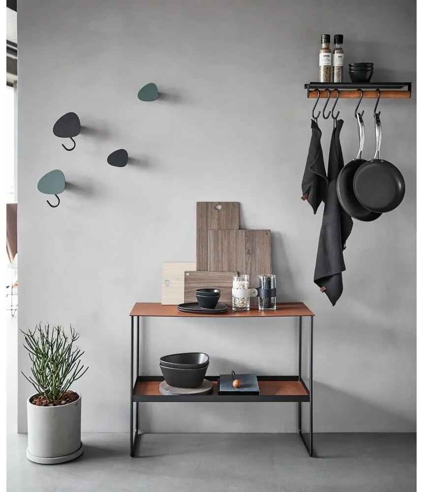 Konyakbarna fém konzolasztal 29x78 cm Bull – LIND DNA