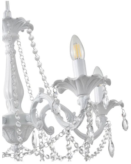 Csillár láncon 5xE14/15W/230V