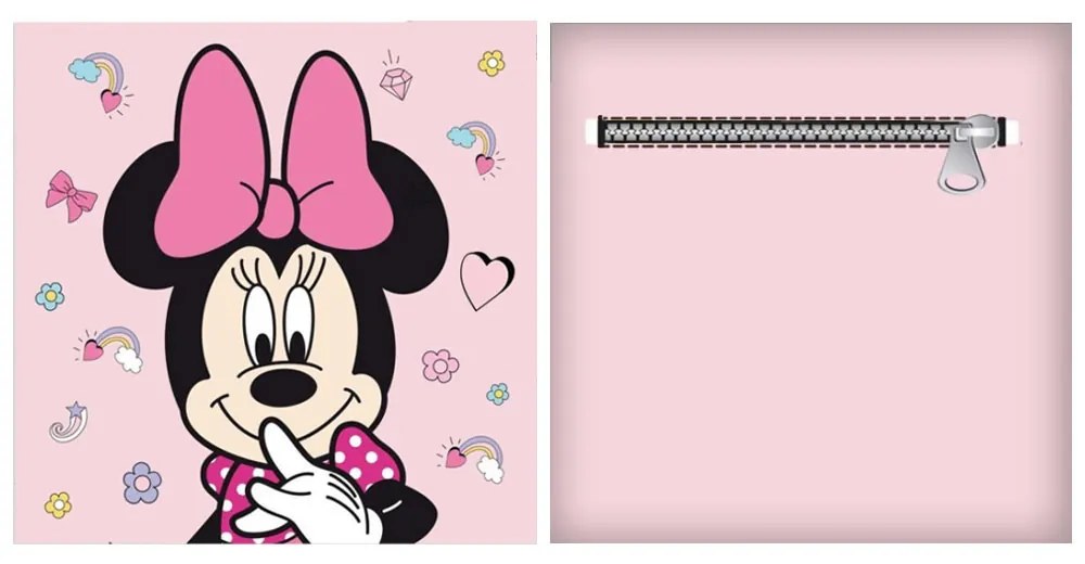 Disney Minnie párna, díszpárna levehető huzattal 35x35 cm Velúr