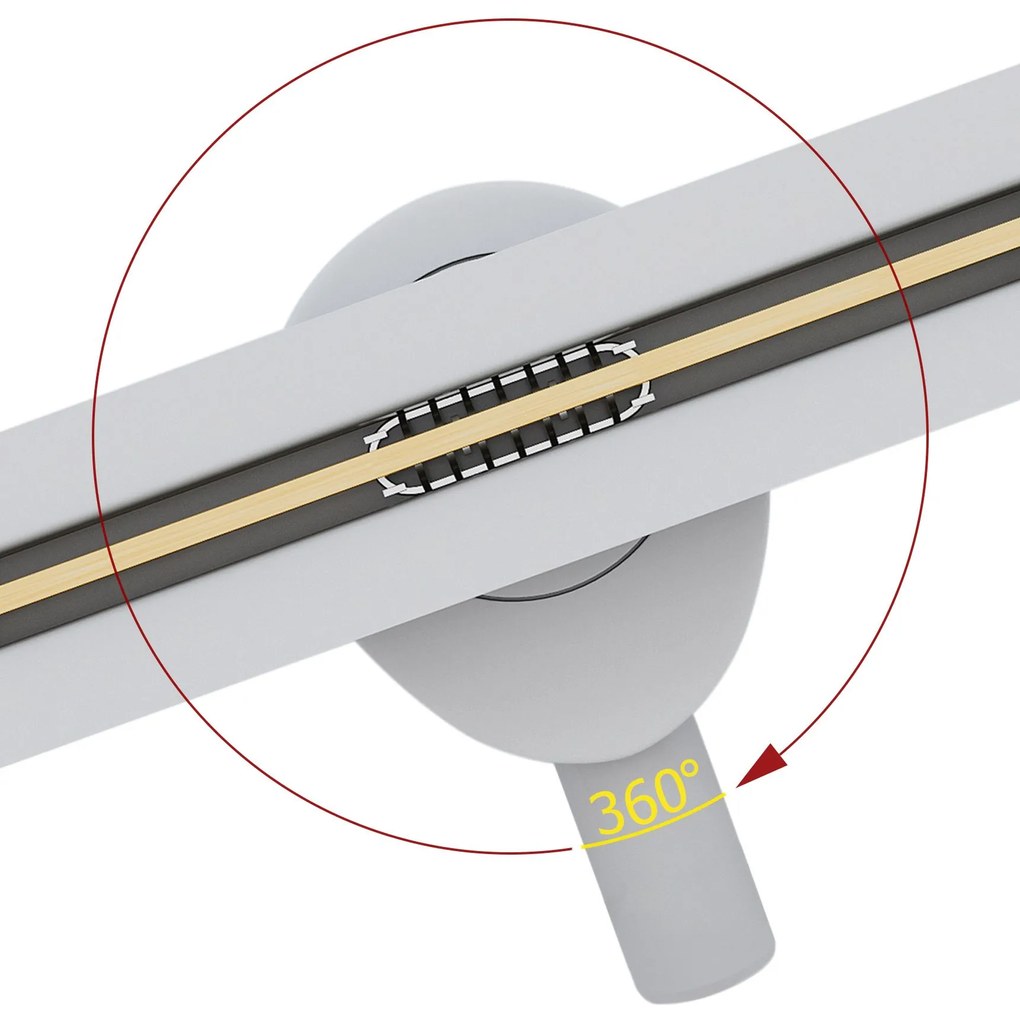 lineáris lefolyó Rea Neo Ultra Slim Pro Gold Brush 60
