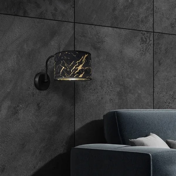 Fali lámpa SENSO 1xE27/60W/230V fekete