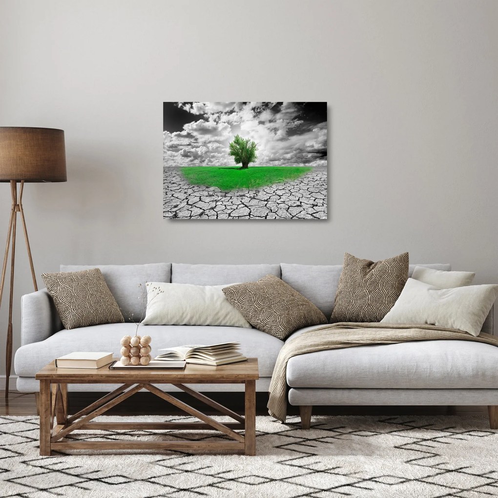 Kép - egy darab természet a városban (üvegen) (70x50 cm)