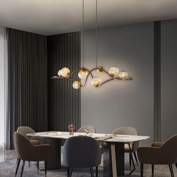 ONLI - Csillár zsinóron FRIDA 8xG9/10W/230V réz