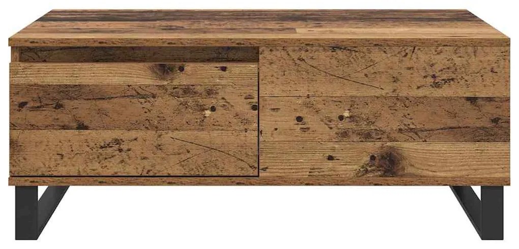 Dohányzóasztal fiókkal Régi fa Faanyag