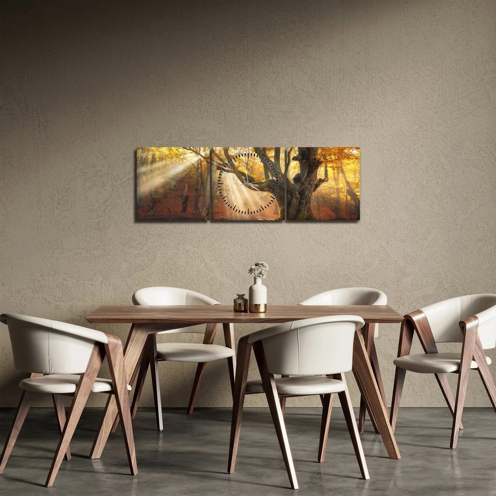Kép - Őszi fény (órával) (90x30 cm)