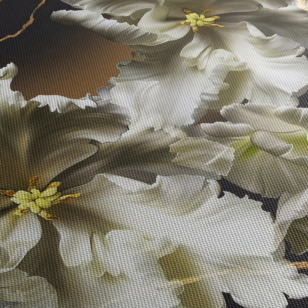 Kép - Orchidea virágok márvány háttérrel (70x50 cm)