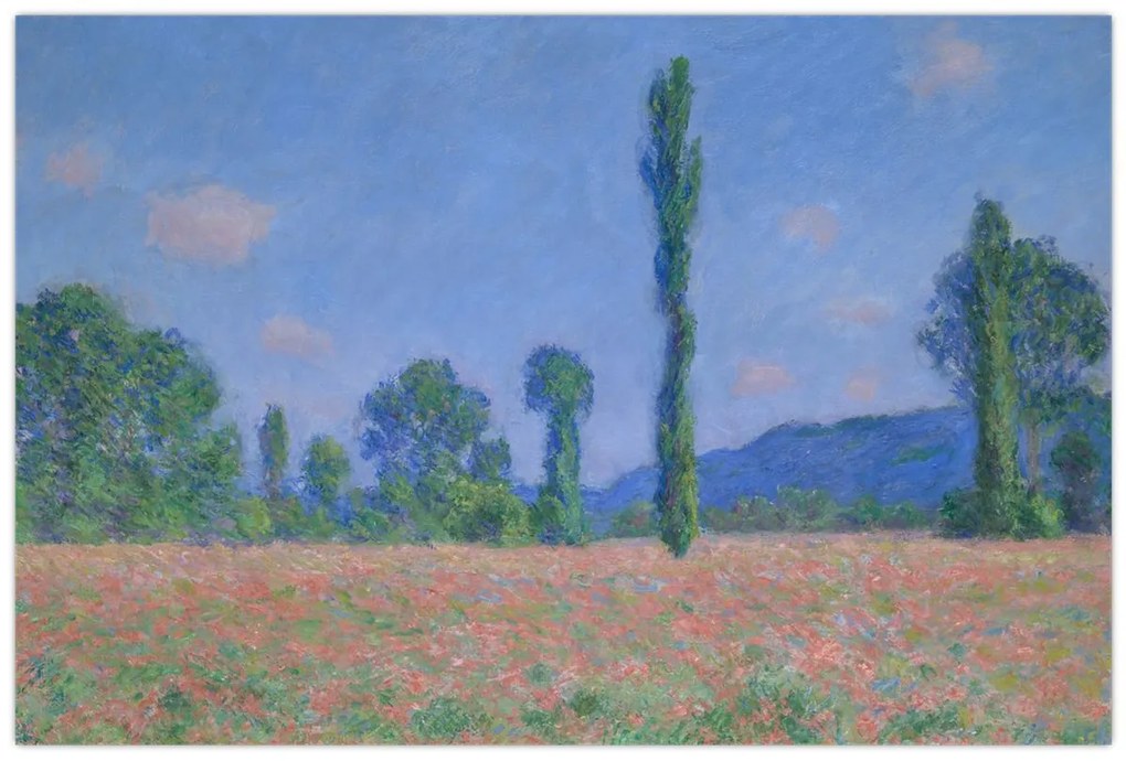 Kép - Claude Monet, Poppy Field (Giverny), reprodukciók (90x60 cm)