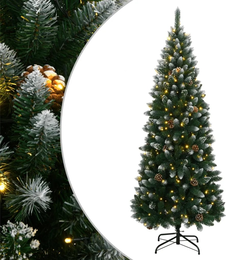 vidaXL műkarácsonyfa 150 LED-del 120 cm