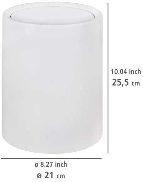 WENKO 25209100 - Kosár ATRI 21x25,5 cm fehér