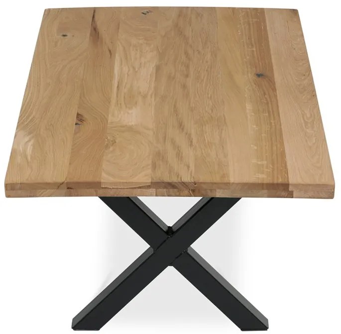 Dohányzóasztal 110x70cm, tömörfa, tölgyfa, KS-F110X DUB