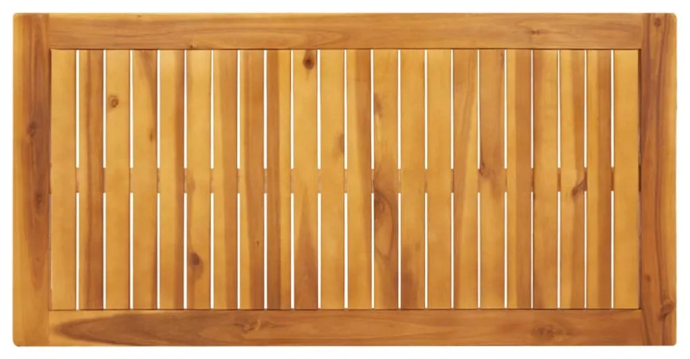 tömör akácfa kerti étkezőasztal 110 x 55 x 75 cm