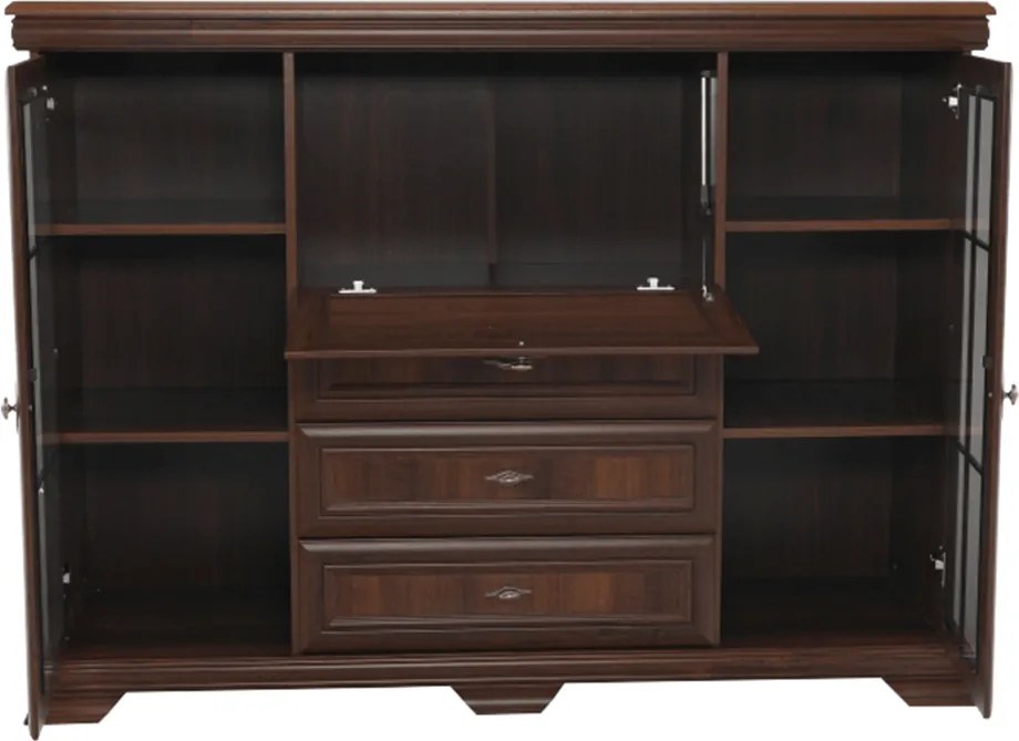 vitrines szekrény billenőajtós bárszekrénnyel, samoa king, KORA KK6