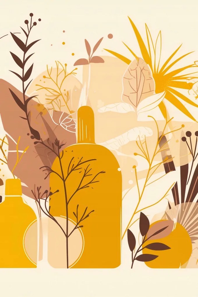 Poszter 20x30cm Arany növények