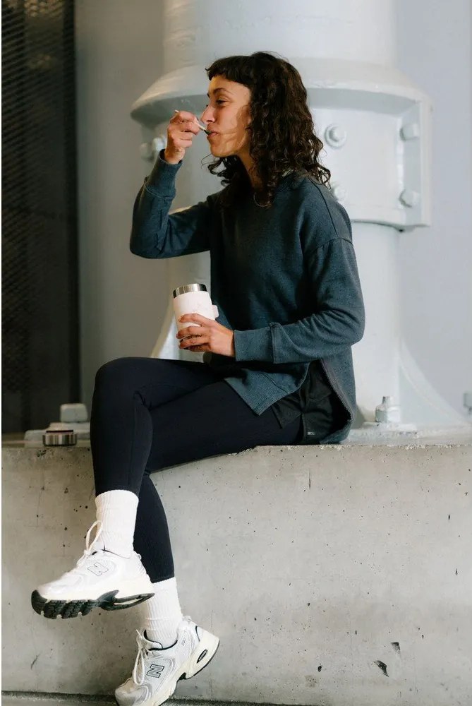 Lila rozsdamentes acél ételtartó termosz 400 ml Legendary Food Jar + Spork Purple Smoke – Stanley